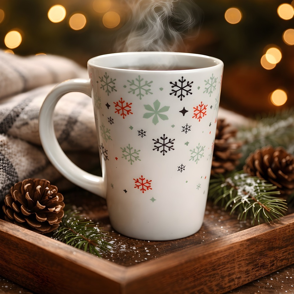 DAVIDsTEA Perfect Tea Mug Snowflake Design